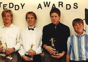Group of boys at award ceremony
