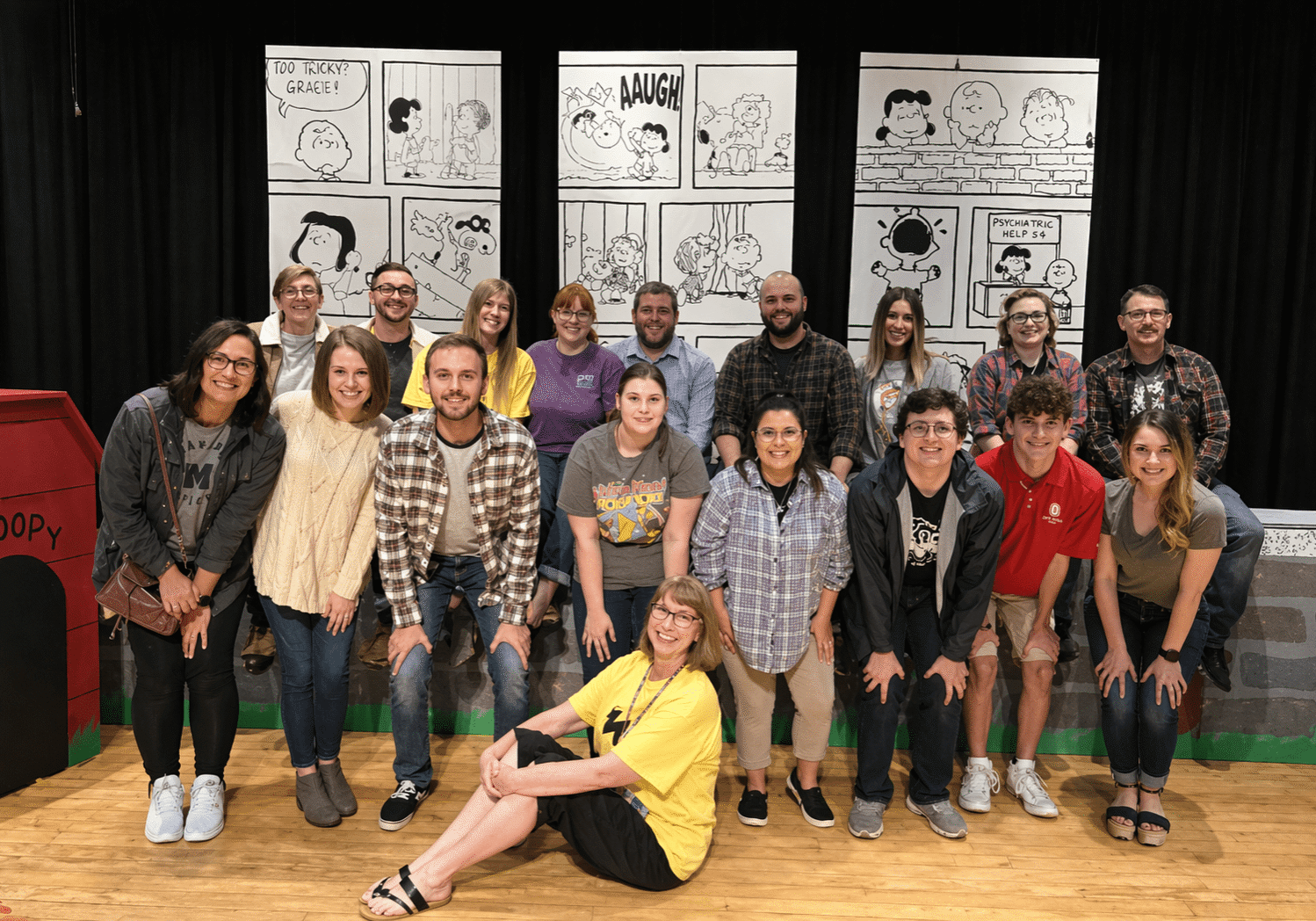 Alums at 2018's You're a Good Man, Charlie Brown